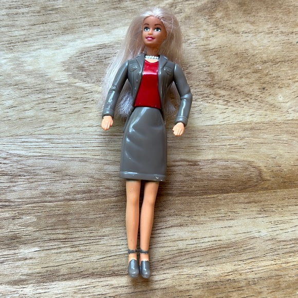 Vintage Barbie 1999 Plastic Barbie Doll McDonalds Happy Meal EUC Working Woman - Picture 1 of 6